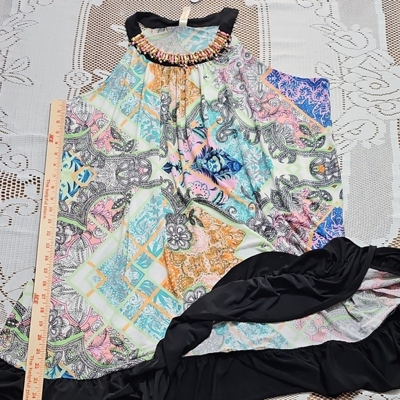 NWT Shoreline Multicolor Beaded Dress - Picture 2 of 6